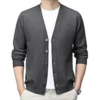 Amazon | [OKJCON] カーディガン メンズ ニット 秋 Vネック 無地